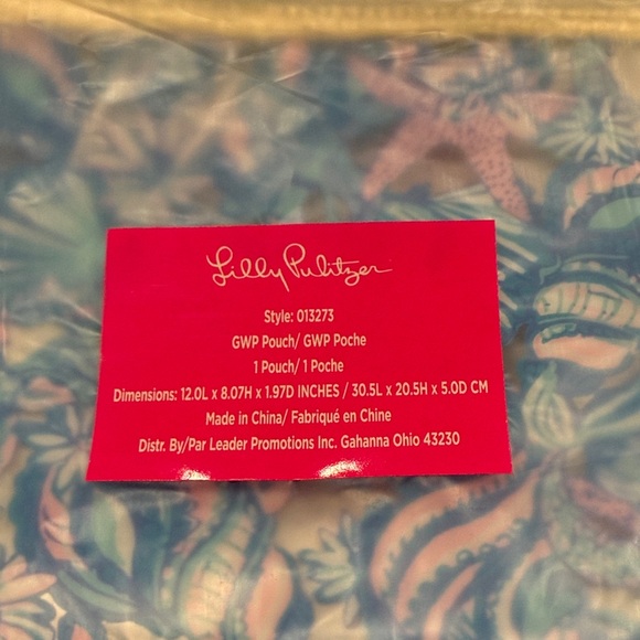 Floral Blue and Pink Plastic Clutch - Picture 8 of 9